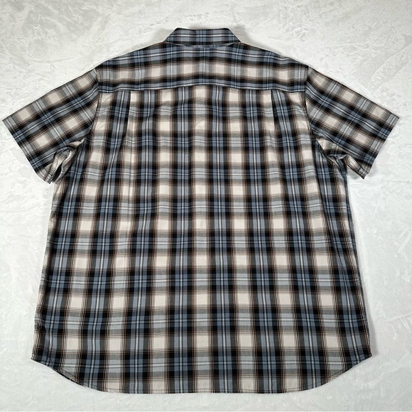 Carhartt Shirt Men Size 2XL Plaid Regular Fit Short Sleeve Single Pocket Cotton - Picture 9 of 9